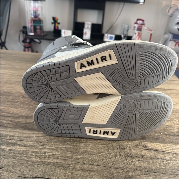 AMIRI White and Black High-Top Sneakers main image 4